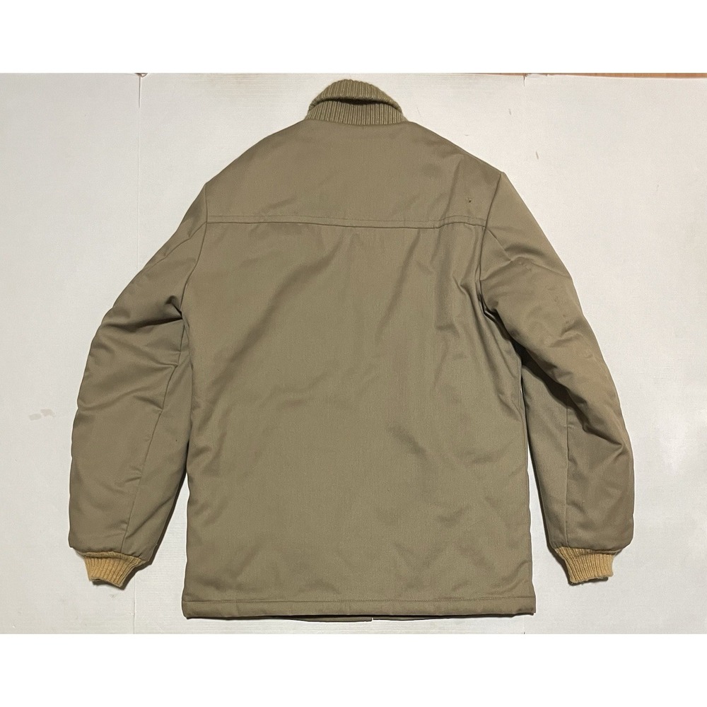 Vintage 70s/80s Sears Outerwear Pharaoh Jacket Beige Khaki Tan Men's Size Medium - Picture 7 of 9